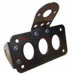 Axle Side Mount License Plate Bracket Vertical Horizontal Tag Black. Fixed Price $24.95.