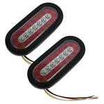 2PCS 6.3" Oval Truck Trailer Lights 23 Leds Stop Brake. Fixed Price $19.89.
