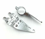 Chrome Fork Ear Headlight Mount Brackets Motorcycle Chopper Cafe Racer 35MM. Fixed Price $25.56.