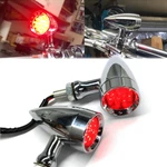 2PCS Chrome Bullet Motorcycle Led Turn Signal Blinker Lights For Harley Davidson. Fixed Price $18.89.