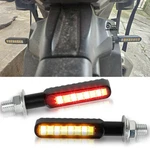 Motorcycle Led Turn Signal Light Sequential Flowing Tail Blinker Amber&red. Fixed Price $10.65.