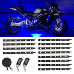 Ledglow 12PC Blue Motorcycle Neon Underglow Accent Flexible Lights Kit. Fixed Price $108.99.