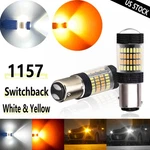 1157 Switchback Led Front Turn Signal Parking Drl Light Bulbs Dual White/amber. Fixed Price $15.99.