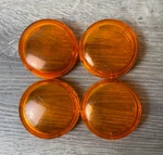 Harley Davidson Sportster Softail Turn Signal Lens Amber Set 4 Snap In. Fixed Price $16.99.