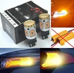 Hyper Flash Free Led Light 4114 Amber Two Bulbs Drl Daytime Running Upgrade Fit. Fixed Price $36.90.