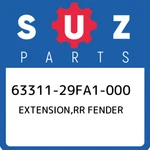 63311-29FA1-000 Suzuki Extension,rr Fender 6331129FA1000, New Genuine Oem Part. Fixed Price $62.27.