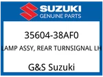 Suzuki Oem Part 35604-38AF0 Lamp Assy, Rear Turnsignal, Lh. Fixed Price $111.09.