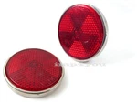 Pair Rear Taillight Lamp Reflectors For Suzuki TS100 TS185 TS250 59MM Red. Fixed Price $16.00.
