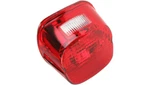 New Drag Specialties 2010-0782 Laydown Taillight Lens With Top Tag Window- Red. Fixed Price $38.25.