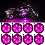 Ledglow 8PC Pink Motorcycle Pod Neon Underglow Accent Lights Kit. Fixed Price $19.97.