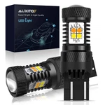 Auxito Led Turn Signal Parking Drl Light Amber/white Switchback Lamps 7444 7443. Fixed Price $18.99.