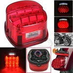Red Led Laydown Rear Light Lamp For Harley Touring Dyna Softail Xl 1200 883. Fixed Price $23.95.