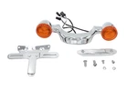 Chrome Bullet Rear Turn Signal Bar And License Plate For Harley-davidson. Fixed Price $199.99.
