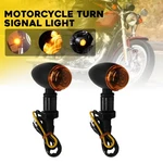 2PCS Mini Bullet Turn Signals Amber Lights For Motorcycle Harley Chopper Bobber. Fixed Price $15.19.