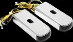 Aa Chrome Fender Strut Smoke Led Marker Lights Harley Dyna Street Bob 07-16. Fixed Price $187.95.