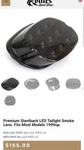 Letric Lighting Co. Premium Slantback Led Taillight Smoke Llc-pstl-s. Fixed Price $60.00.