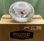 New Genuine Polaris 4010160 Headlight Sealedbeam 7 1/4" Victory. Fixed Price $52.34.