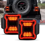 Smoked Led Tail Lights W/running Turn Signal For Jeep 2018-2024 Wrangler Jlu. Fixed Price $98.92.