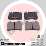 Zimmermann Brake Pad Set, Disc 21153.160.1. Fixed Price $54.98.