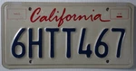 California License Plate 6HTT467 Vintage, Used Disney Movie Tomorrowland. Fixed Price $29.99.