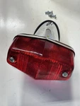 Chrome Sport Tail Lamp Assembly Lucas Style For Harley Davidson By V-twin. Fixed Price $29.00.