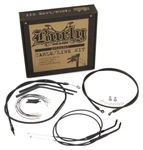 Burly T-bar Cable And Brake Line Kit For Harley-davidson Xl 2007-2013 12" Black. Fixed Price $242.62.