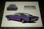 1970 Dodge Charger R/t Se Mopar Art 68 69 440 Hemi Plum Crazy Purple. Fixed Price $11.39.