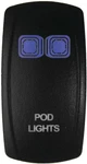 Dragonfire Laser Etch Dual Led Switch - Lights On/off Blue Atv/utv 522614. Fixed Price $23.81.