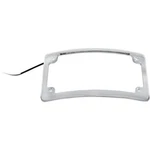 Custom Dynamics Chrome Radius Led License Plate Frame For Harley Motorcycles. Fixed Price $49.95.
