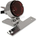 62-21514 Emgo Tail Light Vintage Round, Chrome 12V W/ License Pl Brkt. Fixed Price $26.00.