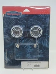 Kuryakyn 4827 Chrome Red Lens Deep Dish Bezels Harley Deuce Style Signals Nos. Fixed Price $74.79.