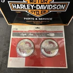 Nos Harley Panhead Sportster Big Twin 1957 Tank Emblems Medallions Badges Flh Xl. Fixed Price $399.00.
