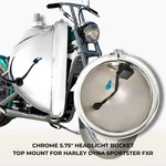 5-3/4 5.75" Top Mount Headlight Housing Bucket For Harley Sportster Fxr Dyna. Fixed Price $29.95.
