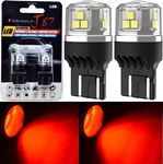 Led 15W W21/5W Red Two Bulbs Drl Daytime Light Replacement Lamp Fit Show Color. Fixed Price $27.00.