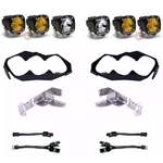 Baja Designs S1 Triple Led Headlights 4X Amber, 2X Clear For Can-am Maverick. Fixed Price $939.95.