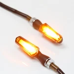 Wizard Cob Led Front Bright Running Turn Signal Light 1 Pair For Motorcycle. Fixed Price $37.38.
