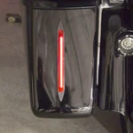 Custom Dynamics Saddle Bag, Filler Led Light Bar Kit, Black, Red Lens, Pair. Fixed Price $179.95.