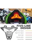 Dreamizer Led Motorcycle Taillight,smoke Black With Brake. Fixed Price $25.00.