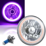 5-3/4" Purple Cob Smd Led Motorcycle Crystal Clear Halo Headlight Fits: Harley. Fixed Price $53.12.