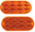 Optronics Inc Oblong Reflectors Amber RE-12AK. Fixed Price $9.13.