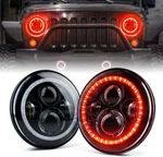 For Jeep Wrangler Jku Tj Lj Red Halo 7" Led Headlight Drl Turn Lamp Combo Kit. Fixed Price $89.99.