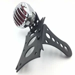Black License Bracket & Chrome Led Tail Light Fit Harley Touring Bobber Chopper. Fixed Price $30.82.