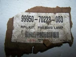 Suzuki 99950-70223-003 Replacement Passing Lamp. Fixed Price $12.00.