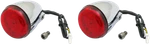 Custom Dynamics Chrome Red Lens Rear Led Turn Signal Kit For 14-19 Indian Chief. Fixed Price $179.95.