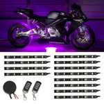 Ledglow 12PC Purple Motorcycle Neon Underglow Accent Flexible Lights Kit. Fixed Price $108.99.