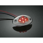 Qty 6 Kuryakyn 4703 Four L.e.d. Accent Light Amber Red Chrome Harley 1.5IN Eac. Fixed Price $24.99.