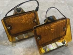 1971-72 Chevy Nova Amber Parking Lamp Assembly Lens Pair. Fixed Price $94.99.