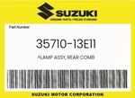 Suzuki Genuine Lamp Assy, Rear Comb 35710-13E11. Fixed Price $109.27.