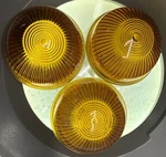3-AMERICAN Automatic Devices Amber Glass Lens 21052 Round. Hy-power 2.5 In. Fixed Price $16.60.