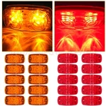 20X Trailer Marker Led Light Double Bullseye 10 Diodes Clearance Red/amber. Fixed Price $35.86.
